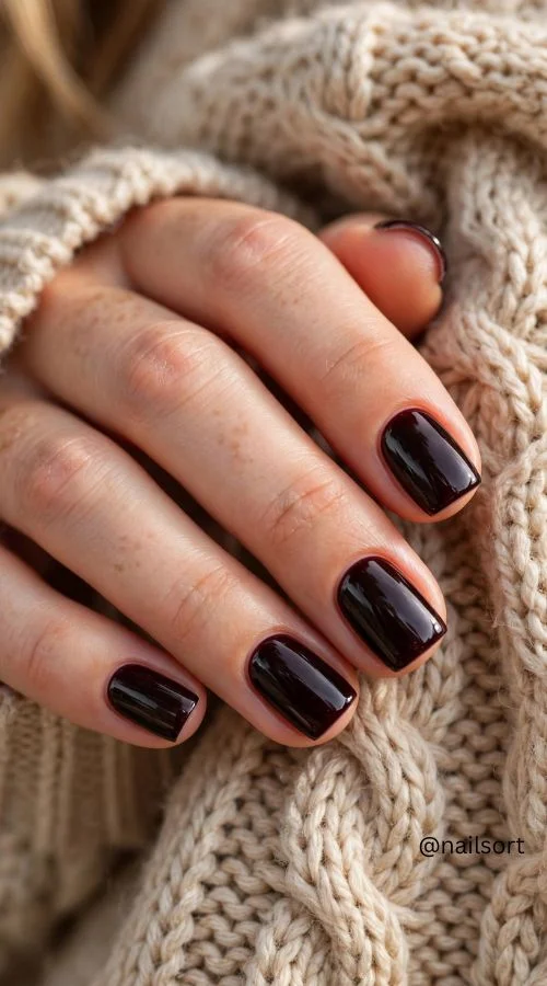 Black Cherry Nails