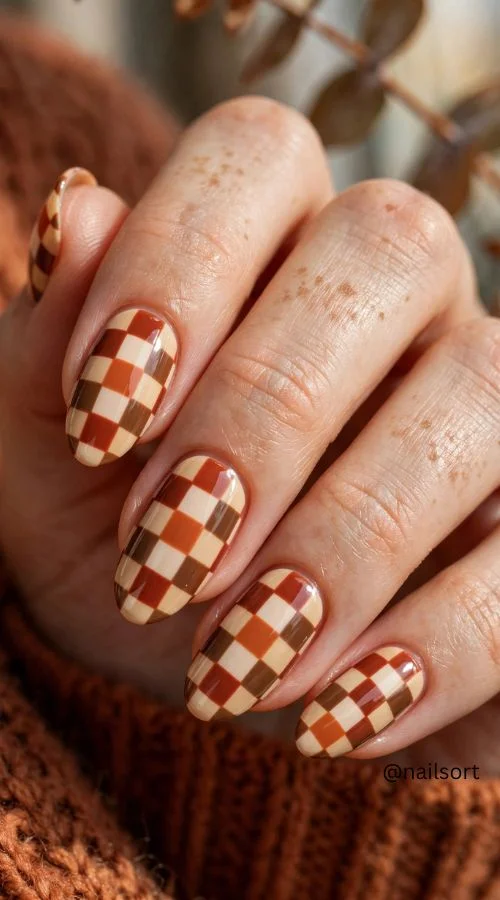 Terracotta Checkerboard