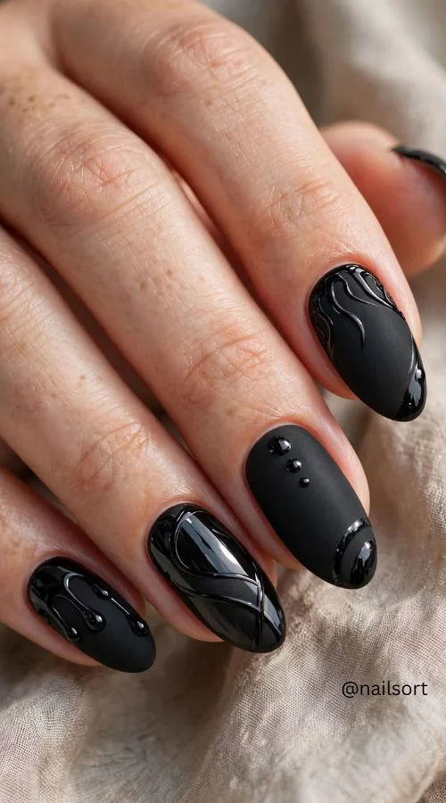 Matte Black and Glossy Details