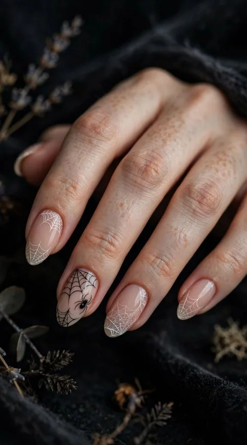 Spiderweb Nail Art
