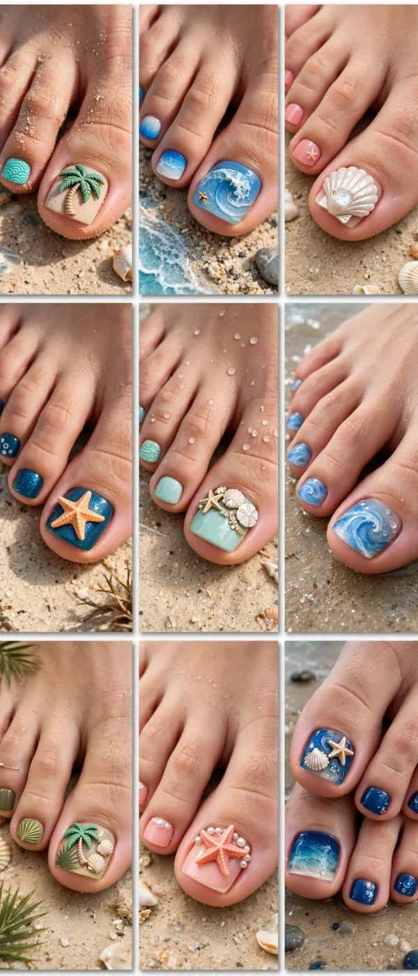 Beach Toes Designs