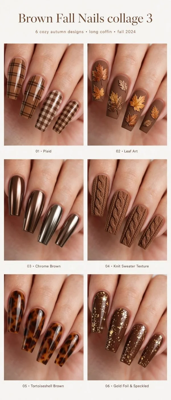 Brown Fall Nails
