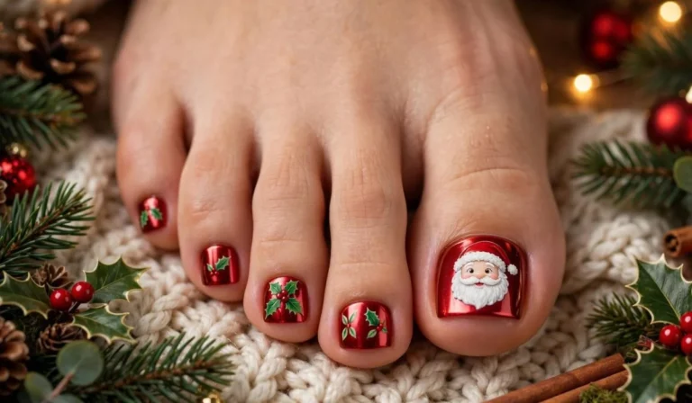 Christmas Toe Nails