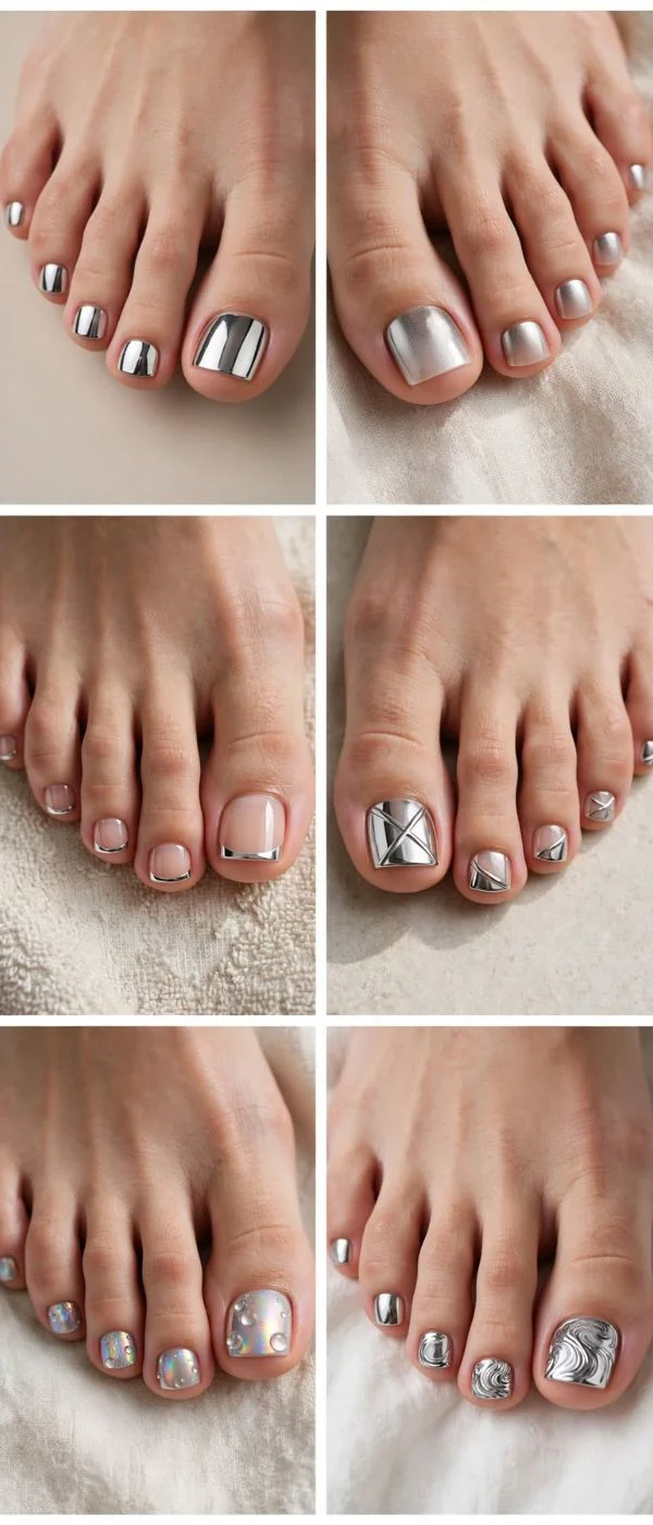 Chrome Toe Nail