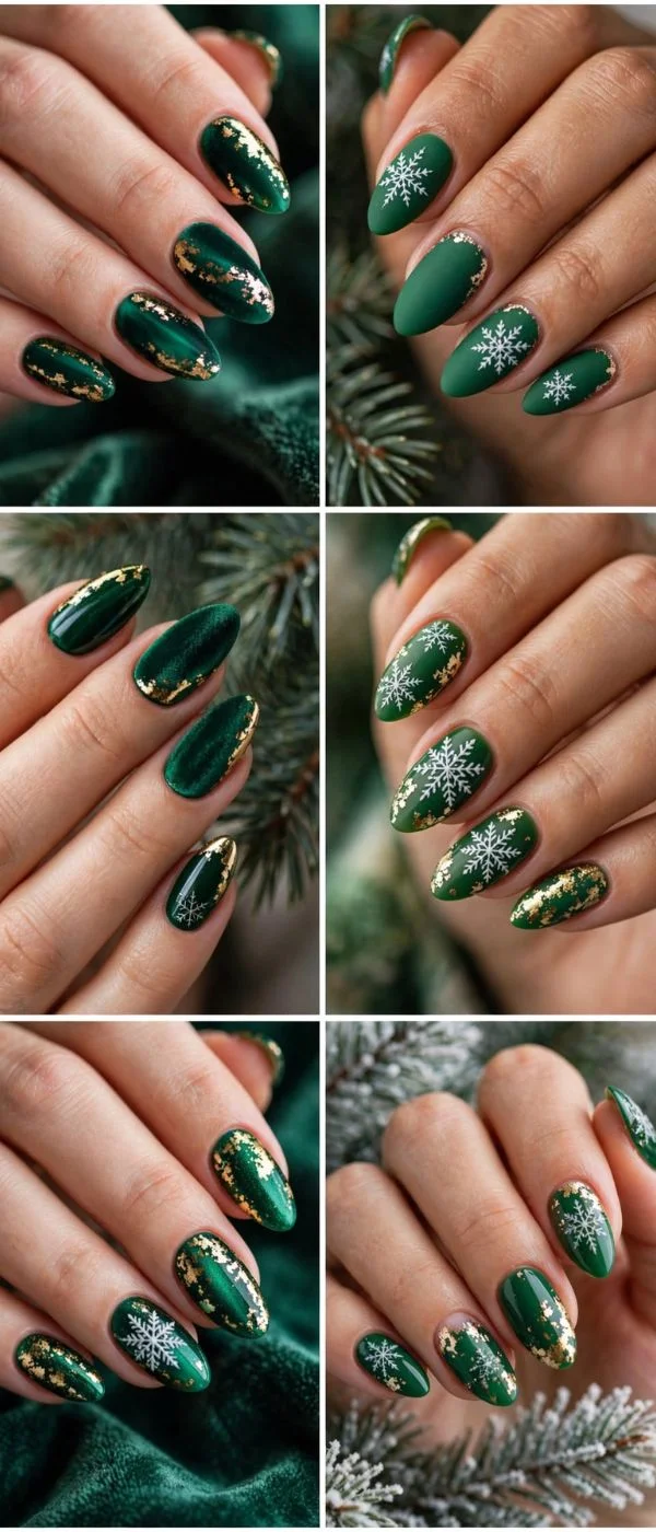 December Nails Almond