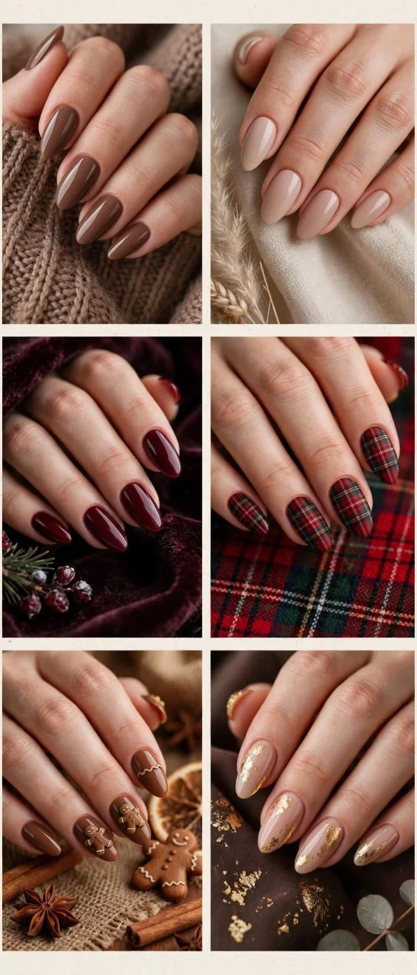 December Nails Almond