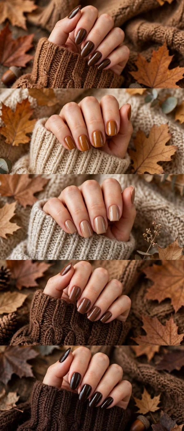Fall Brown Nails