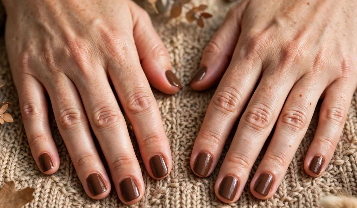 Fall Brown Nails