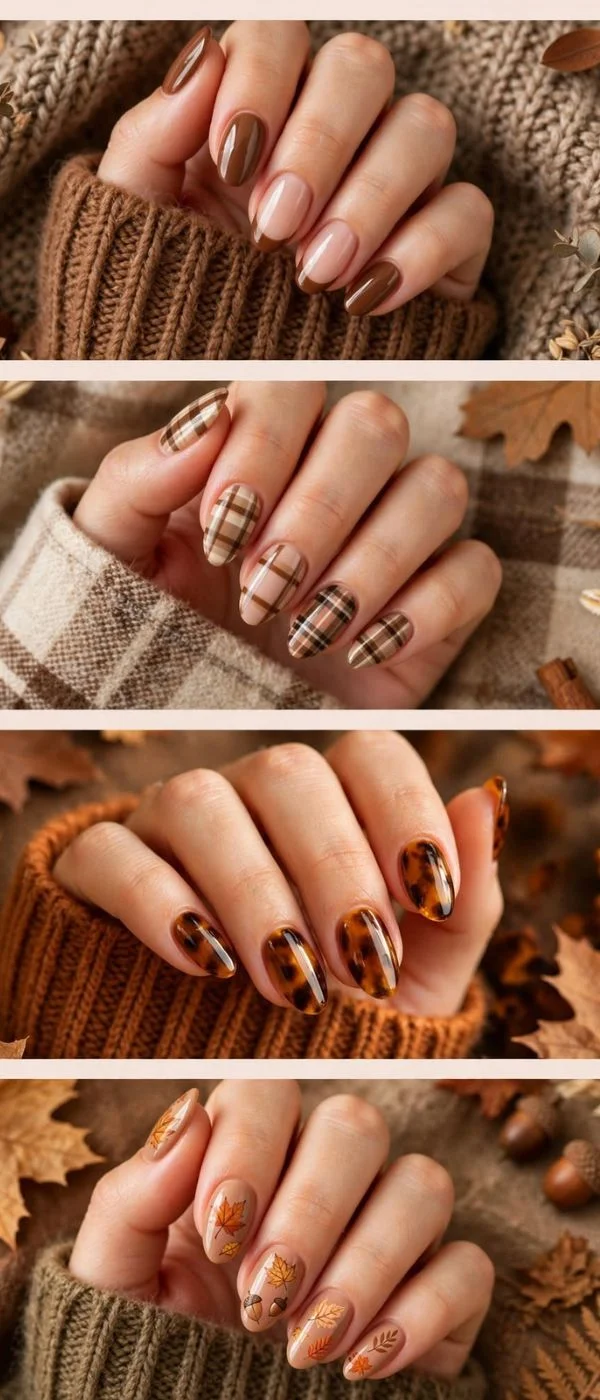 Fall French Nails