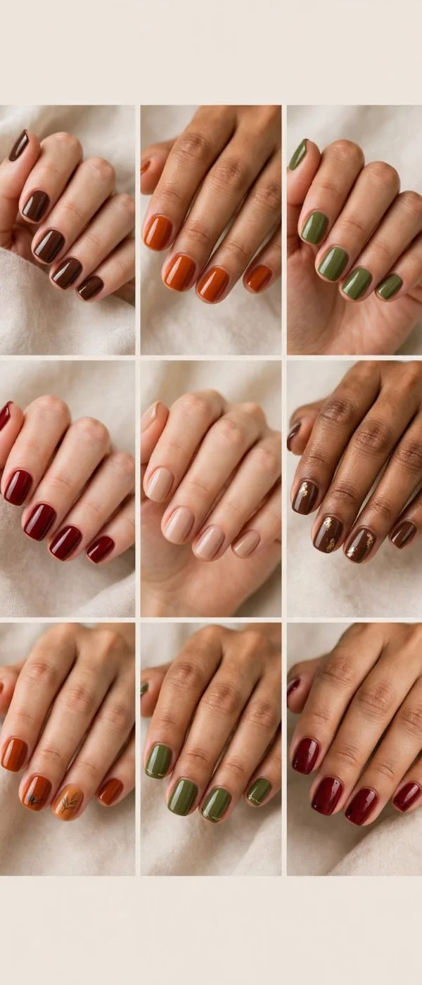 Fall Square Nails