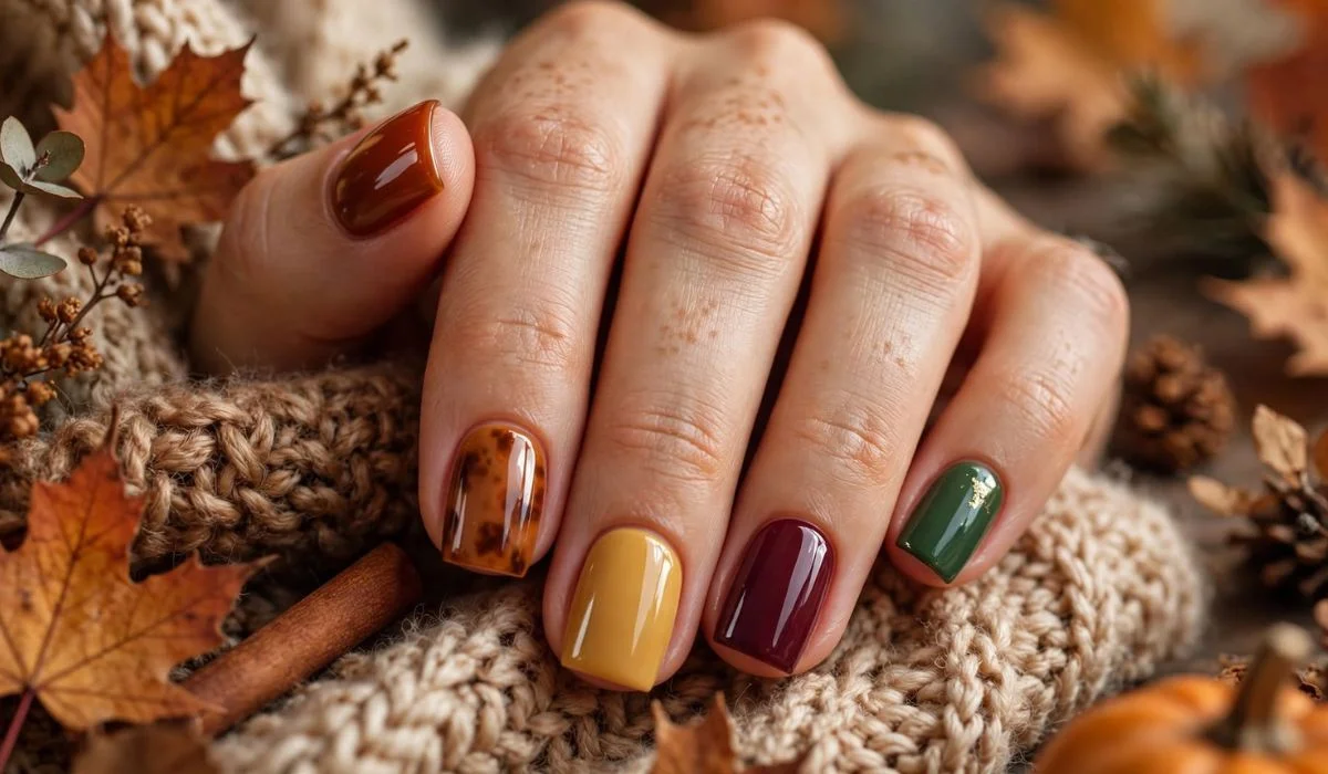 Fall Square Nails