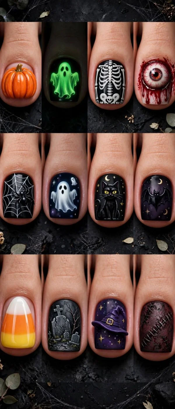 Halloween Toe Nails