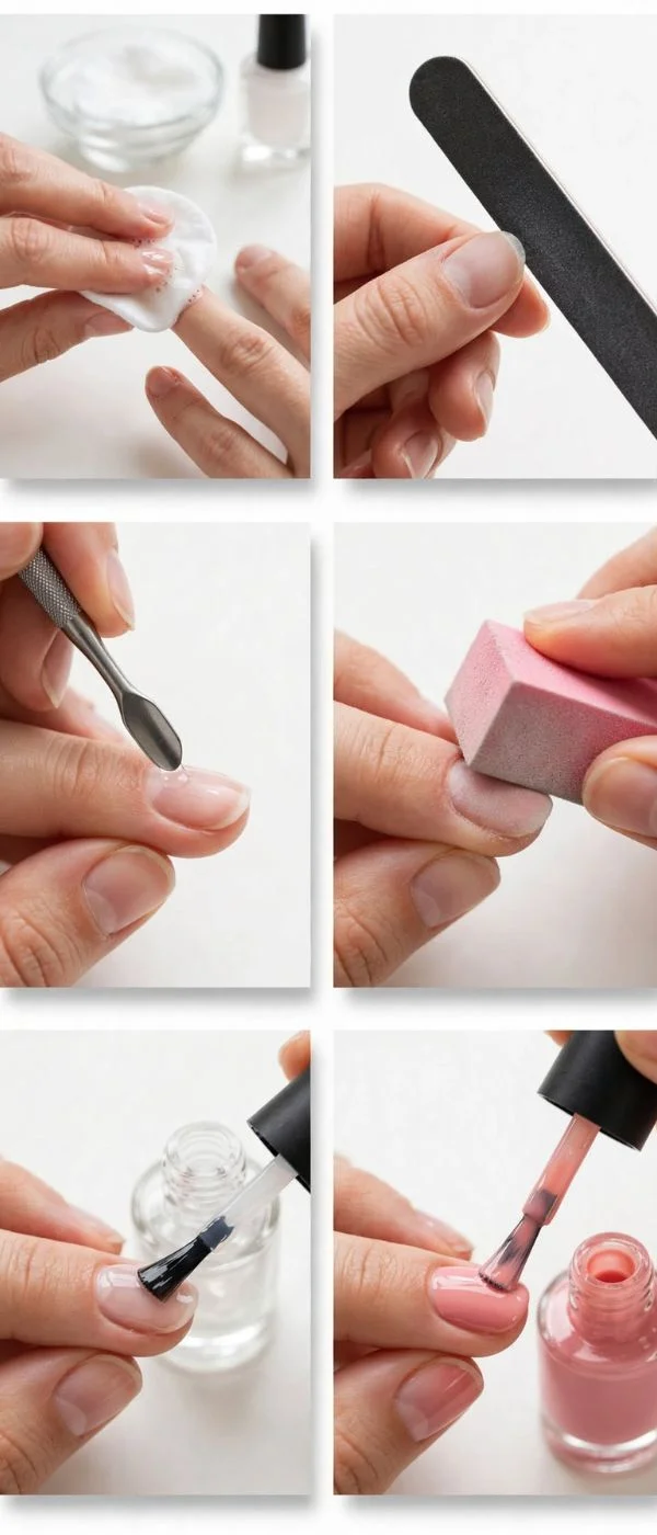 Manicure At Home Steps