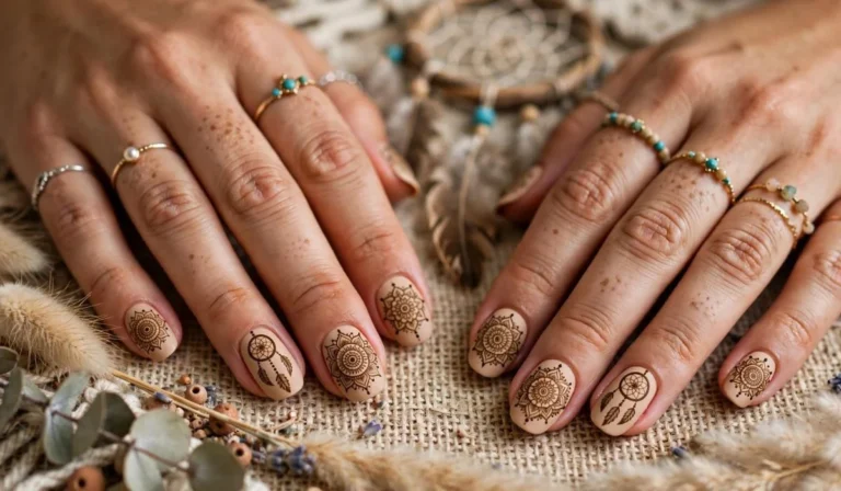 Manicure Atrapasueños y Mandalas