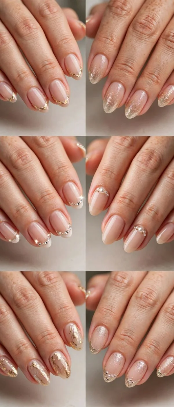 New Year Nails Short