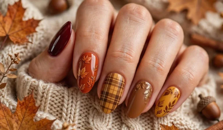 November Nails Ideas Almond