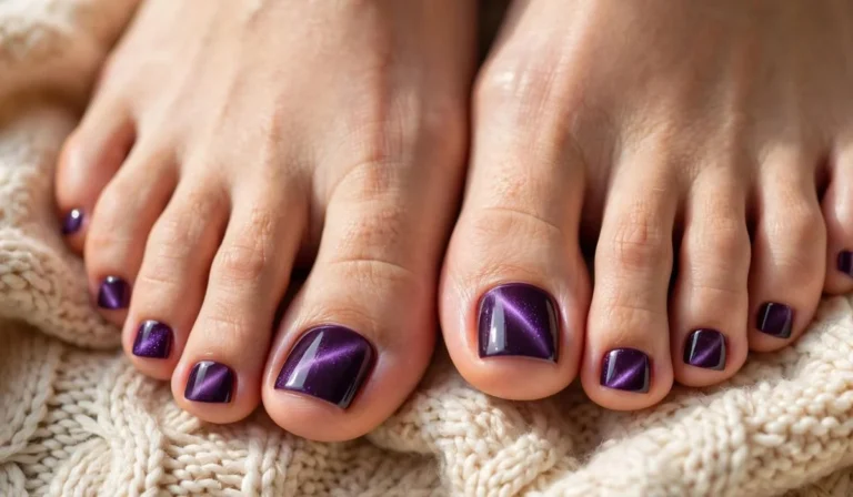 Purple Toe Nail