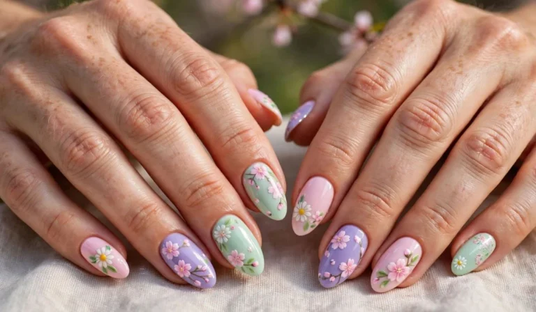 Spring Nails Almond