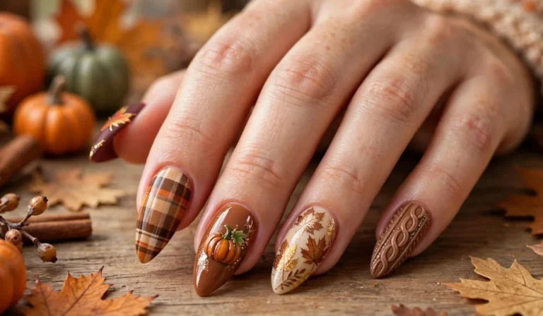 Thanksgiving Nails Acrylic