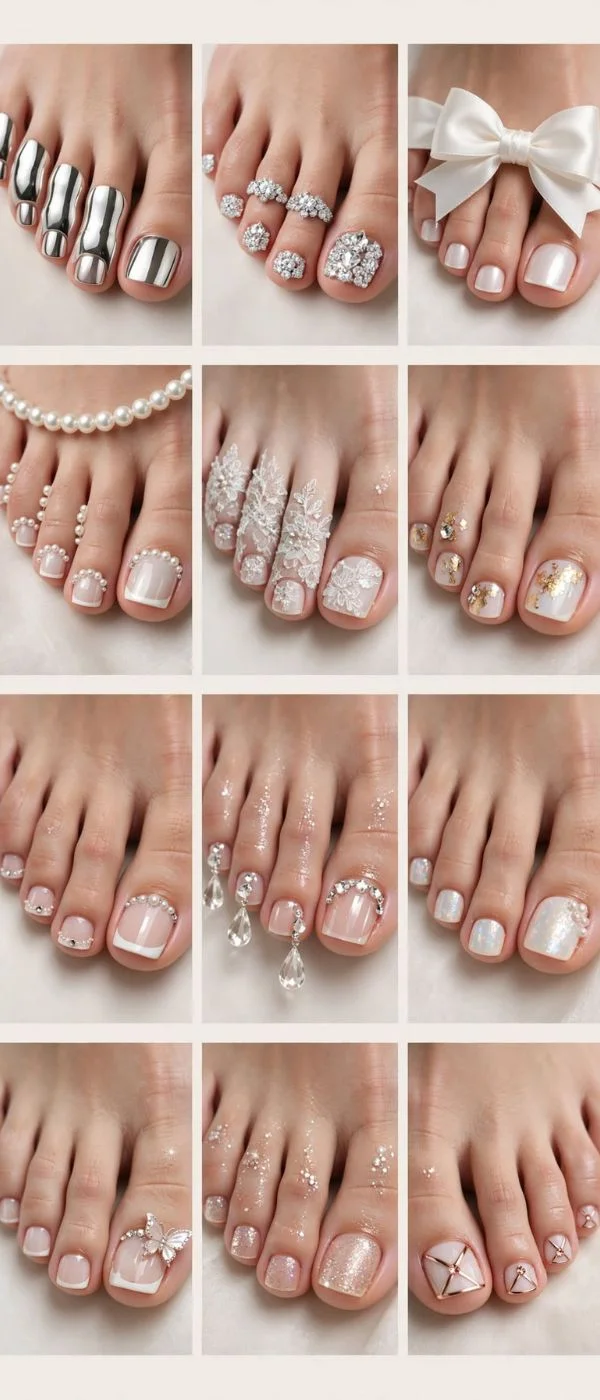 Wedding Toe Nails